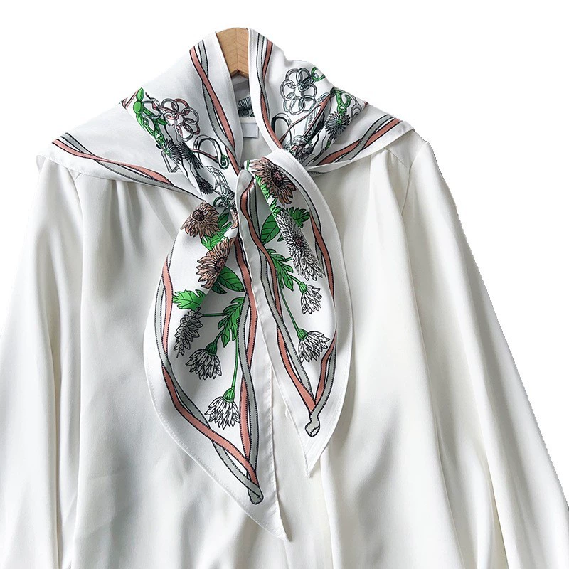 Satin Triangle Scarf view 5