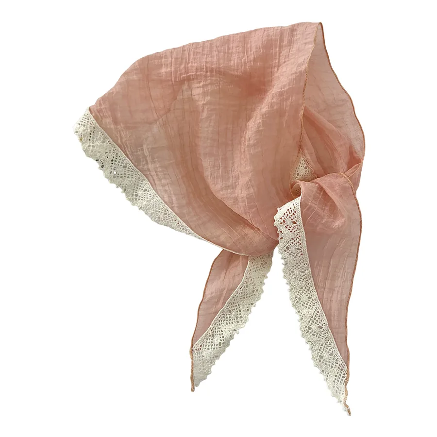 Lace Triangle Scarf with Waist Belt view 5