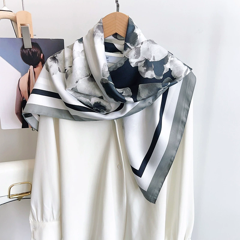 Printed Large Square Scarf view 2