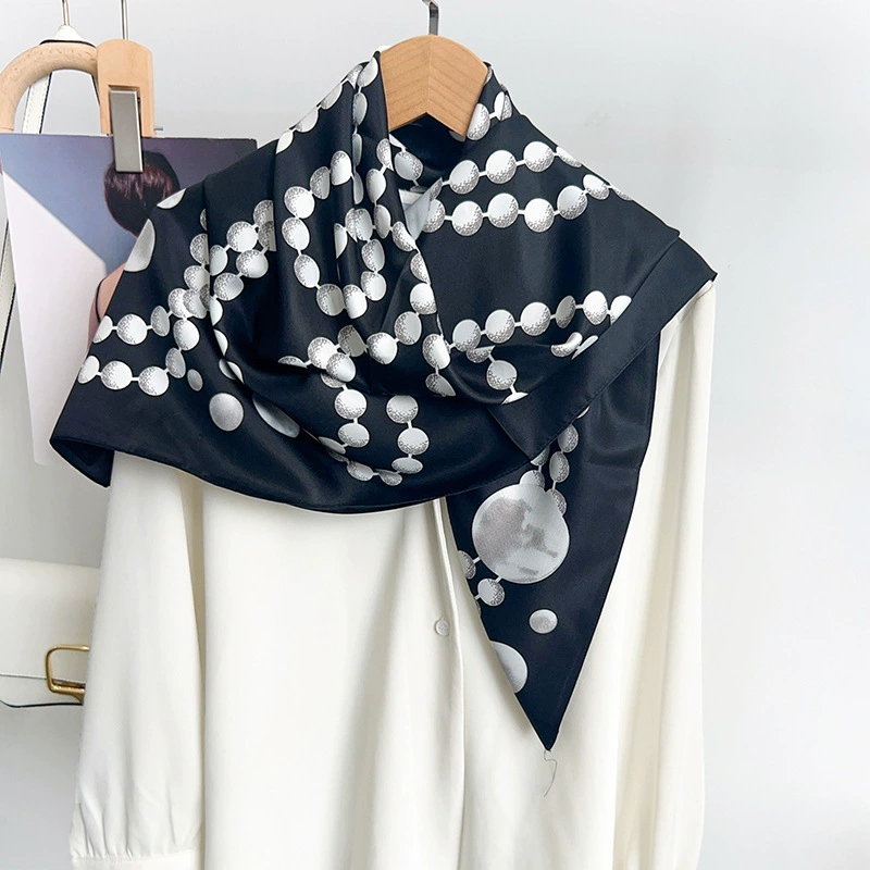 Pearl Chain Square Scarf