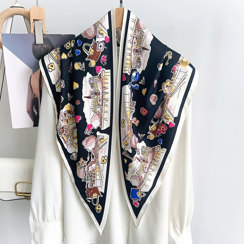 Satin Triangle Scarf view 2
