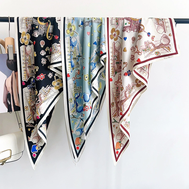 Satin Triangle Scarf view 4