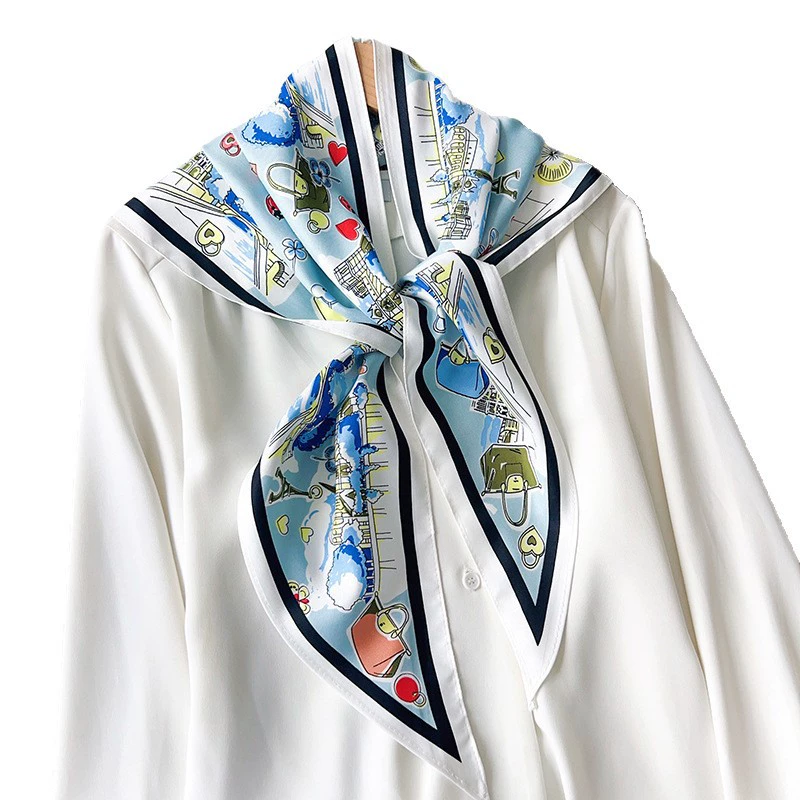 Satin Triangle Scarf view 5