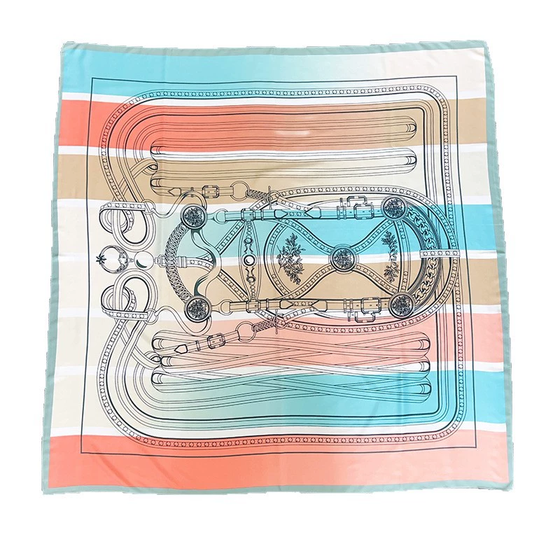 Satin Large Square Scarf view 5