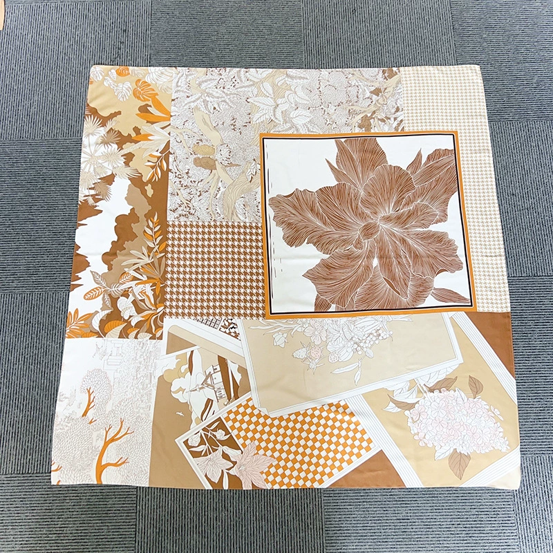 Satin Large Square Scarf view 4