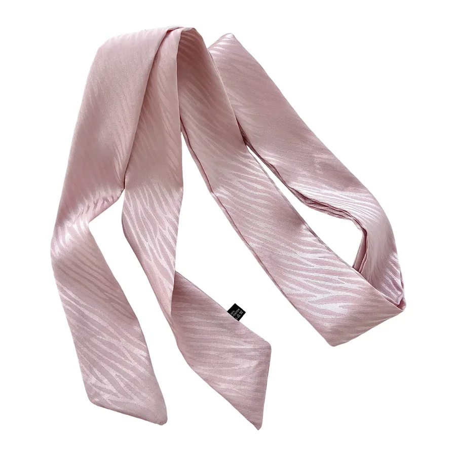 Solid Color Long Scarf with Wave Pattern view 5