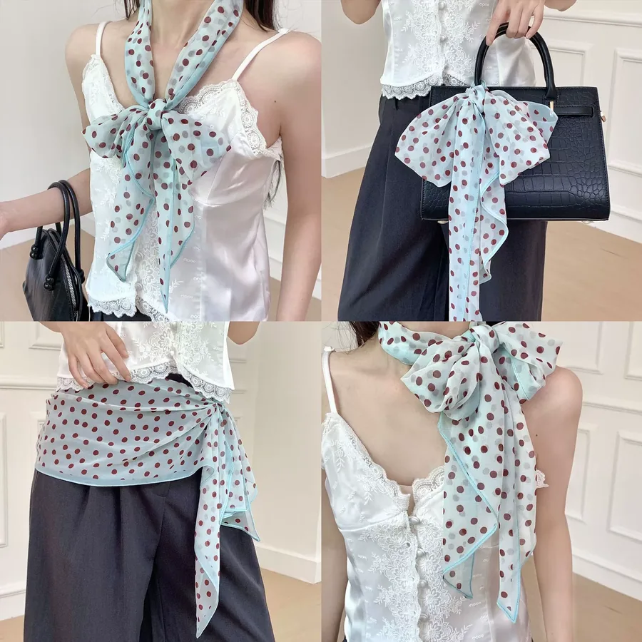 Silk Blend Long Scarf with Tassel view 4