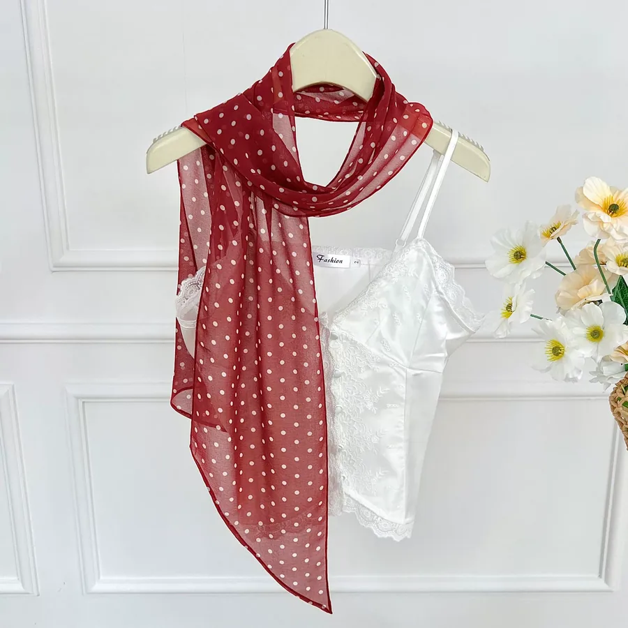 Silk Blend Long Scarf with Tassel view 7