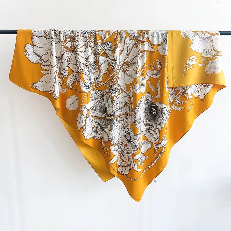 Satin Large Square Scarf view 4