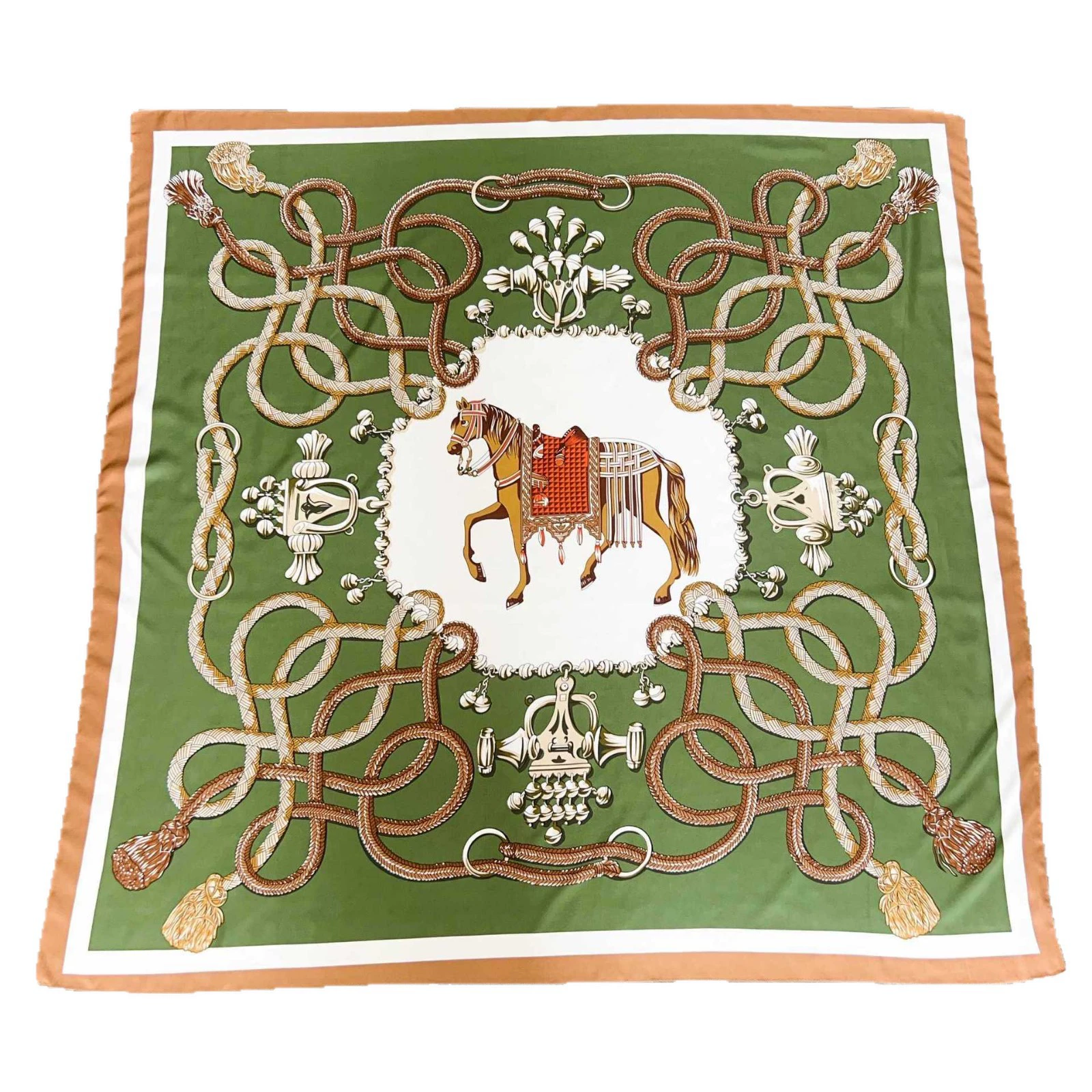 Satin Large Square Scarf view 5