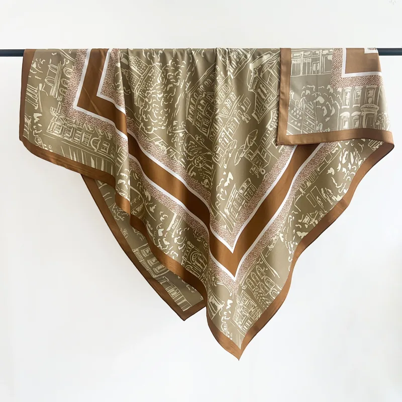 Satin Large Square Scarf