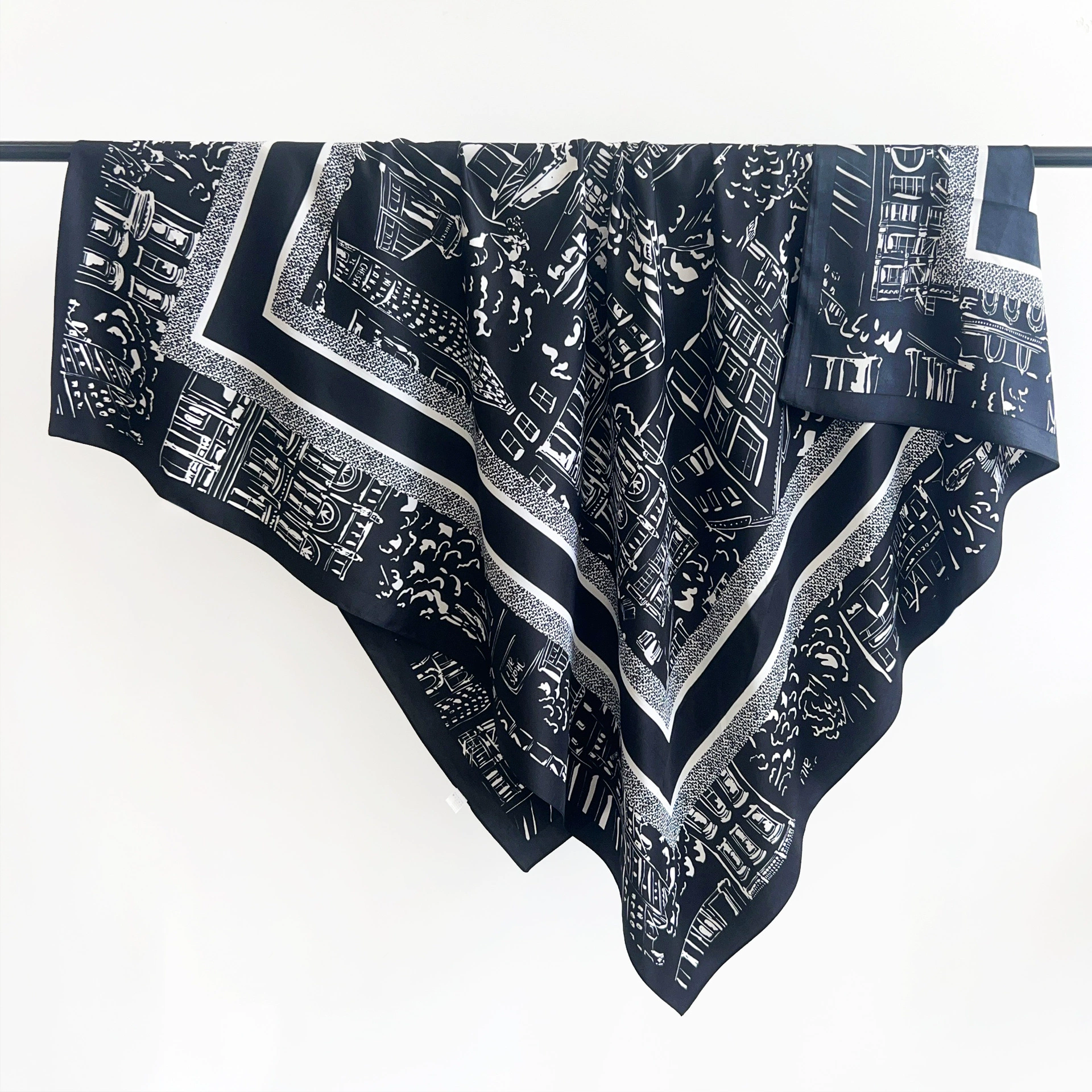 Satin Large Square Scarf view 2
