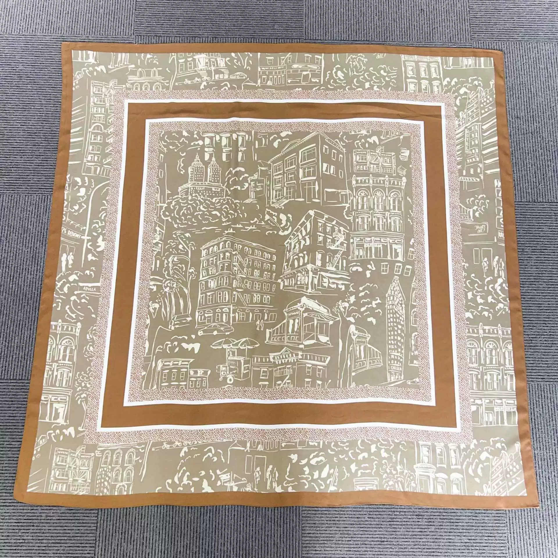Satin Large Square Scarf view 4