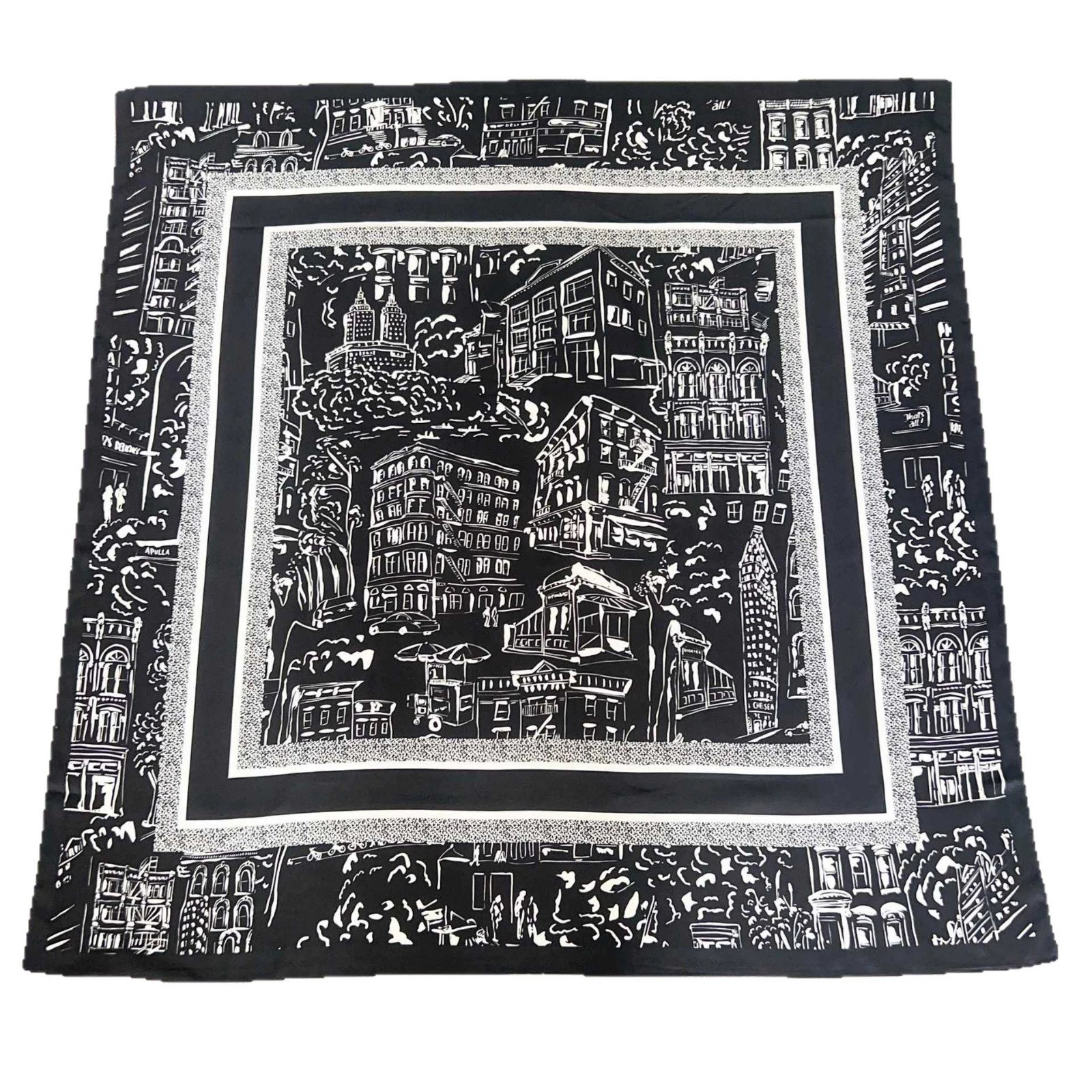 Satin Large Square Scarf view 5