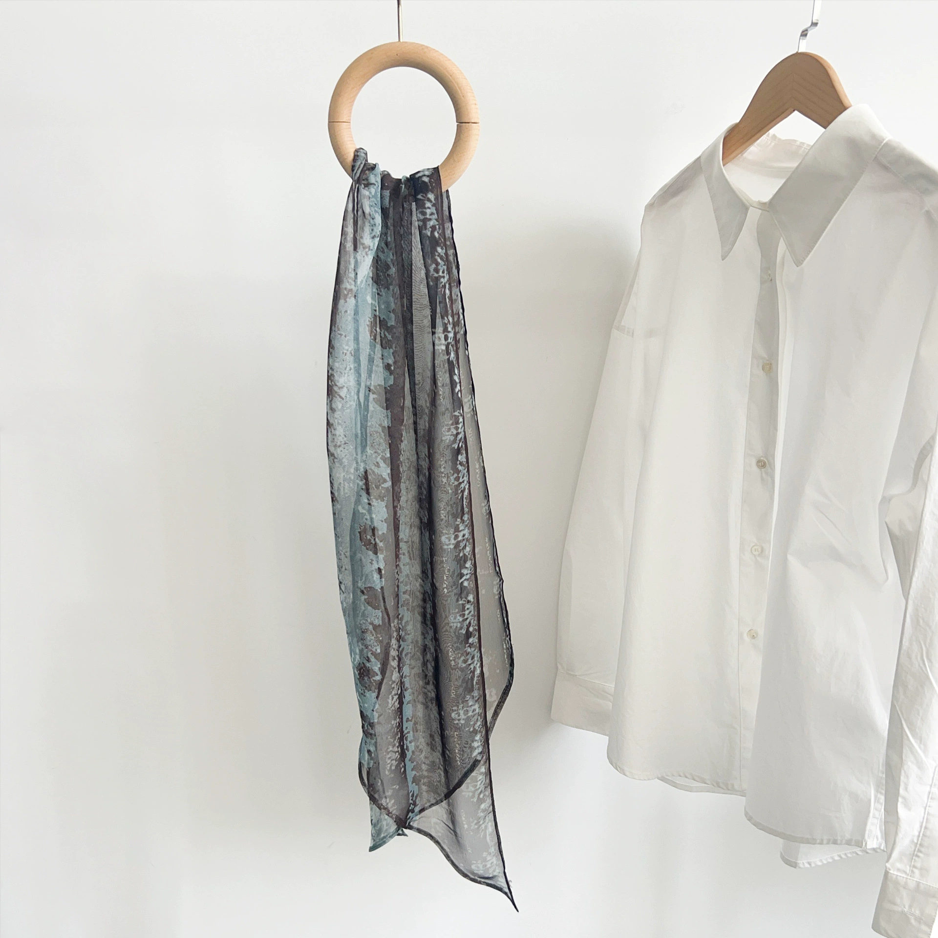 Chiffon Long Scarf view 4