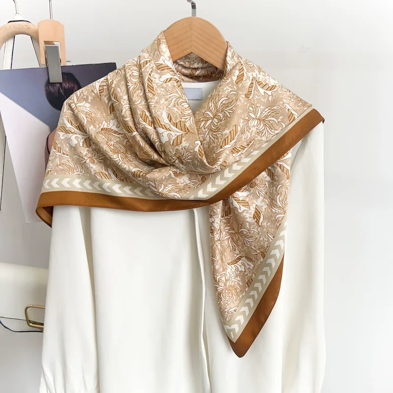Faux Silk Square Scarf