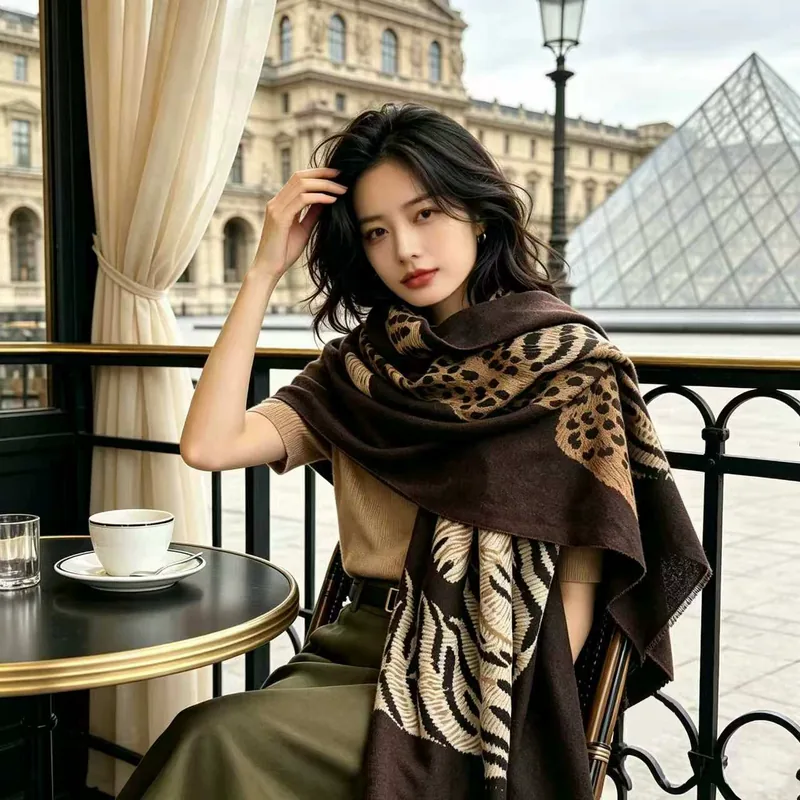Leopard Print Scarf
