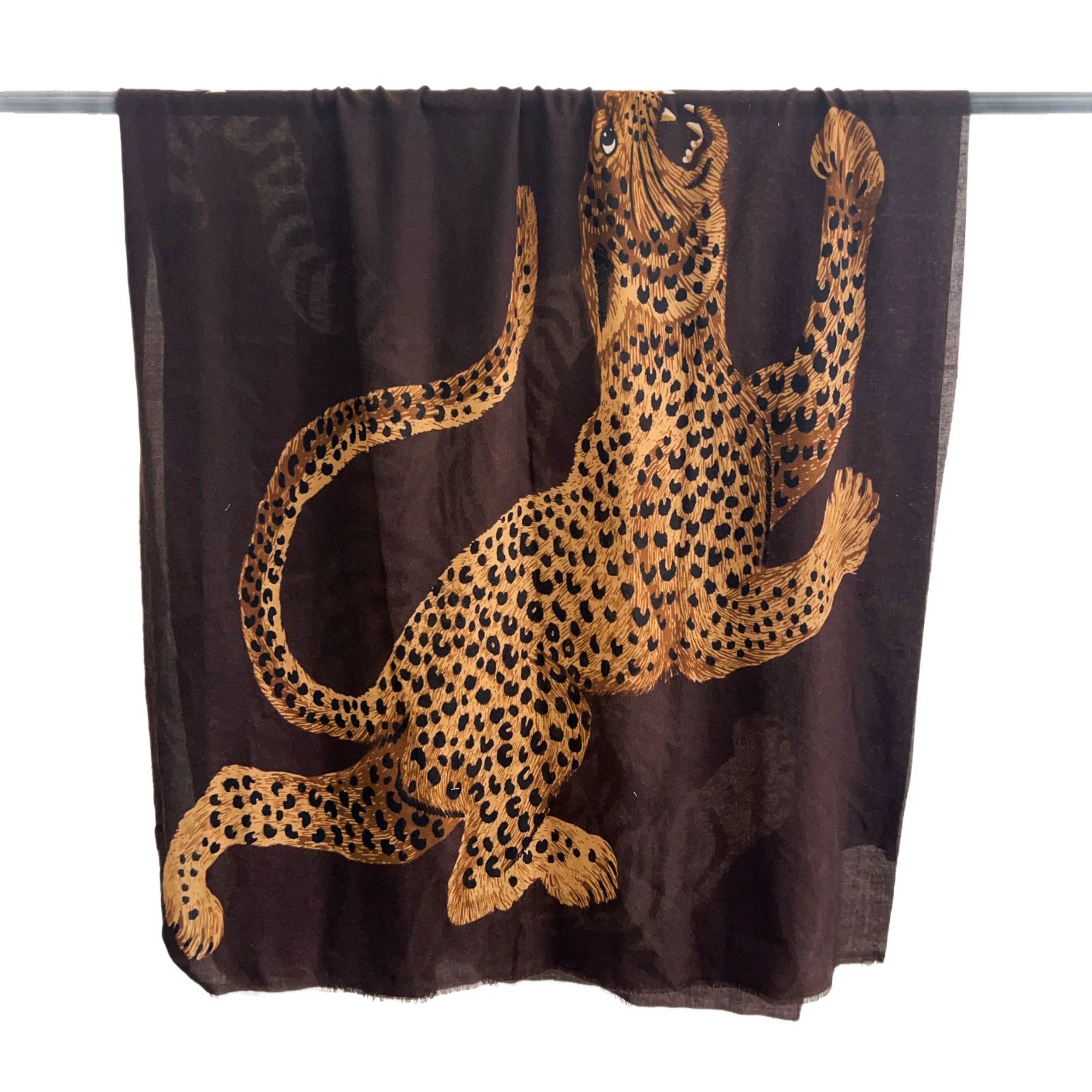 Leopard Print Scarf view 5