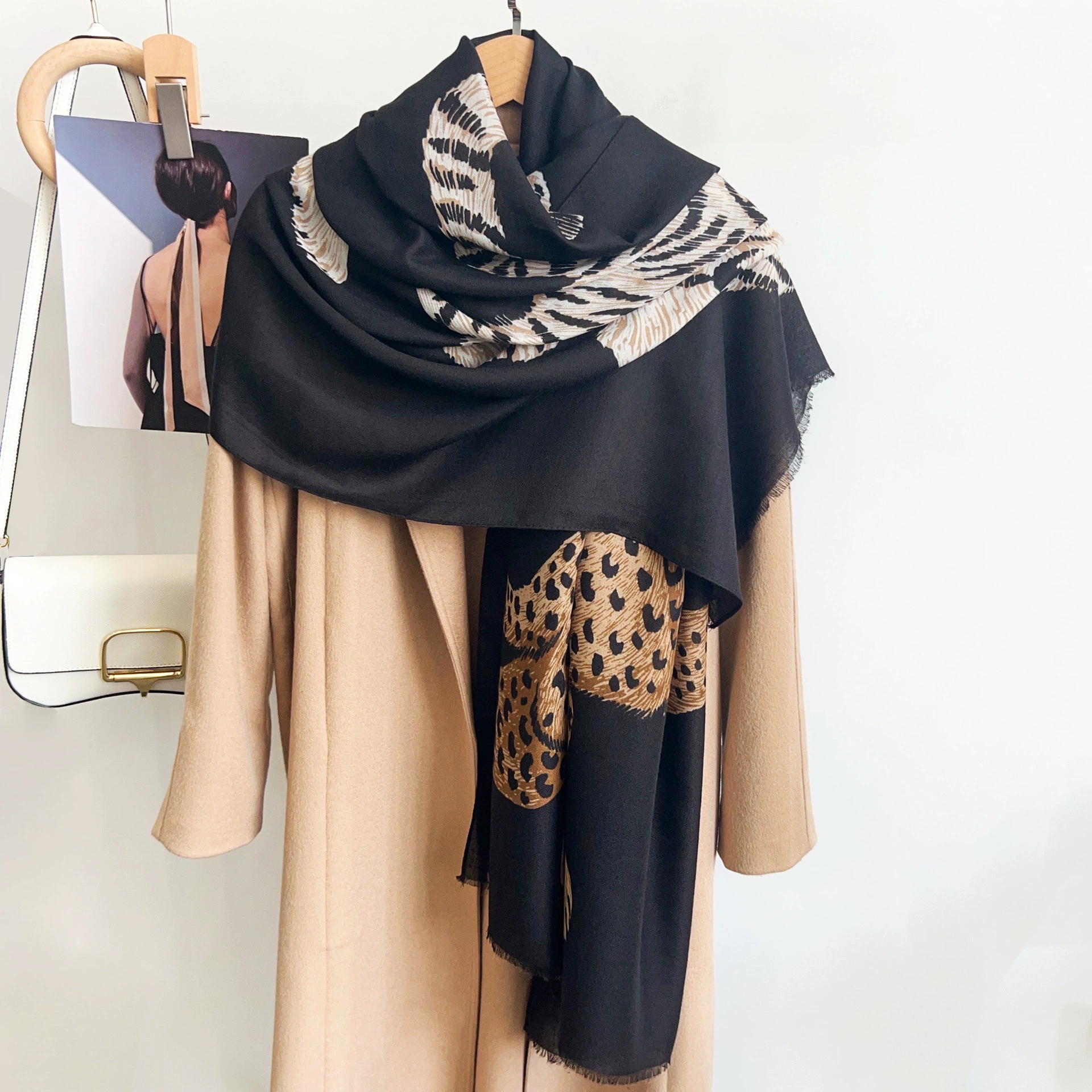 Leopard Print Scarf view 10