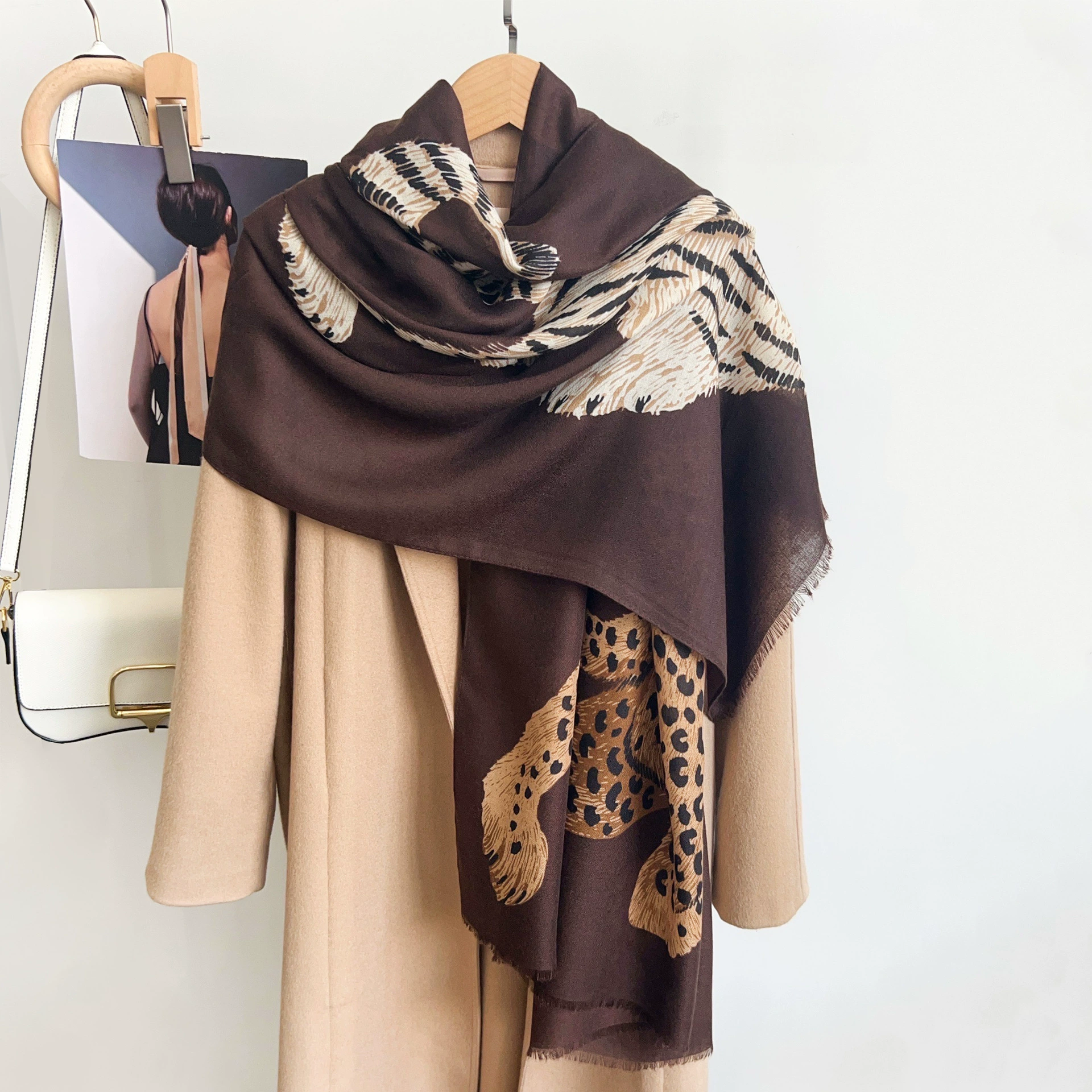 Leopard Print Scarf view 11