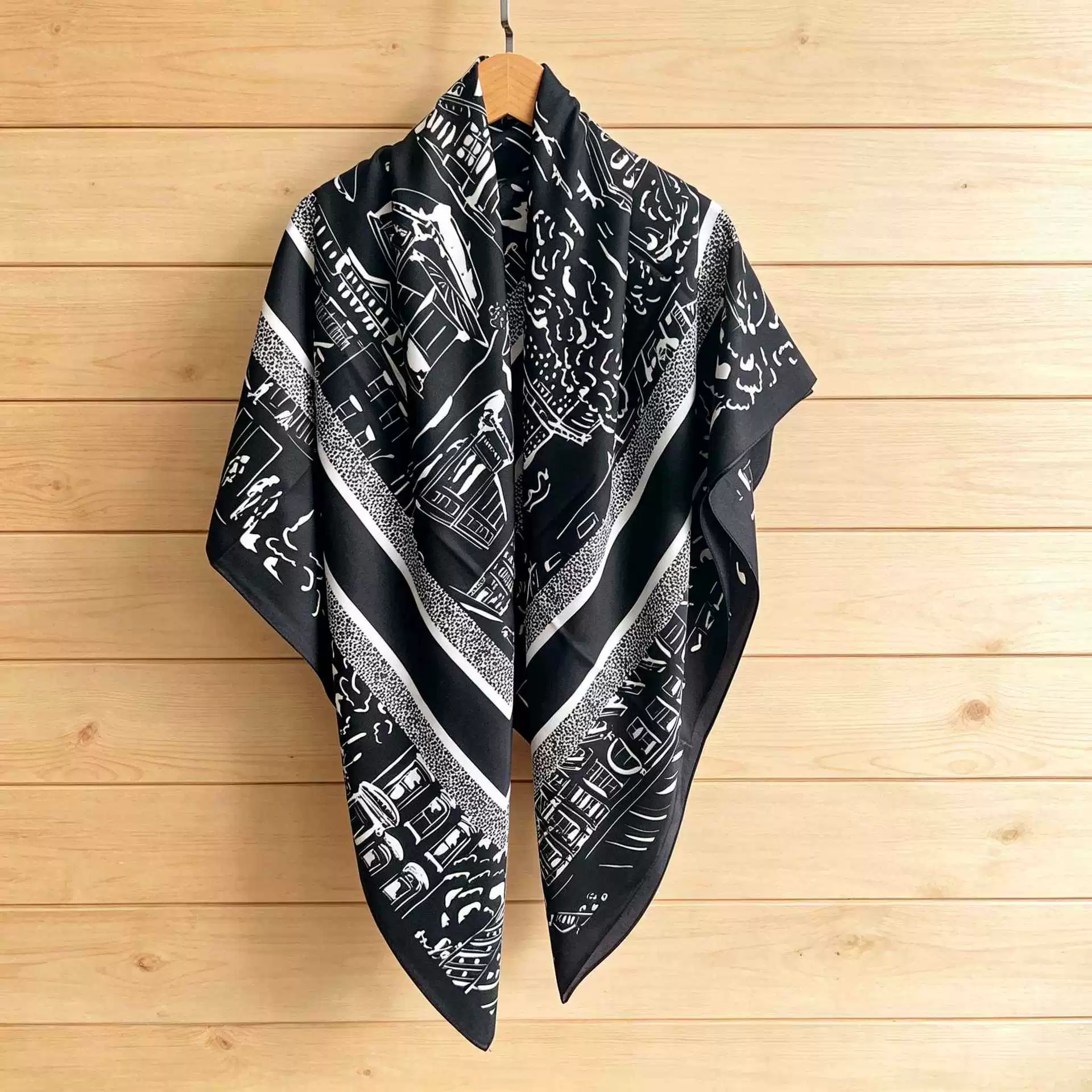 Satin Large Square Scarf view 3