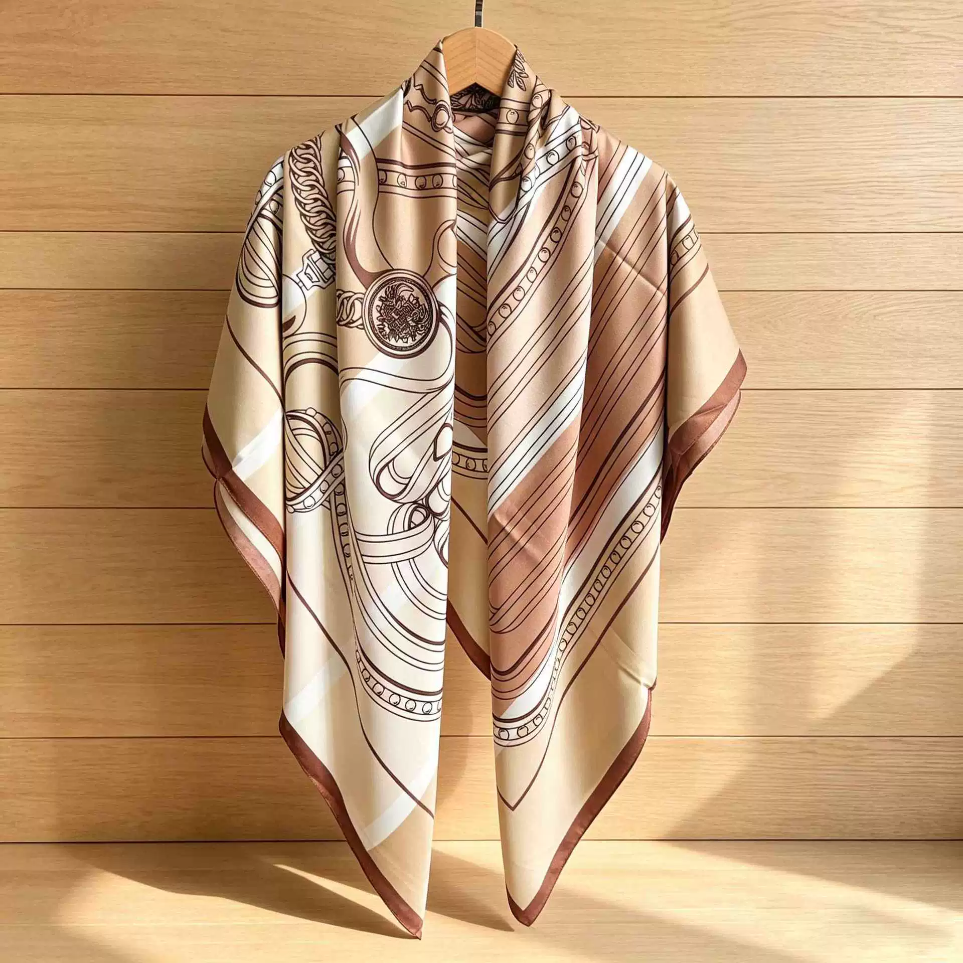 Satin Large Square Scarf view 8