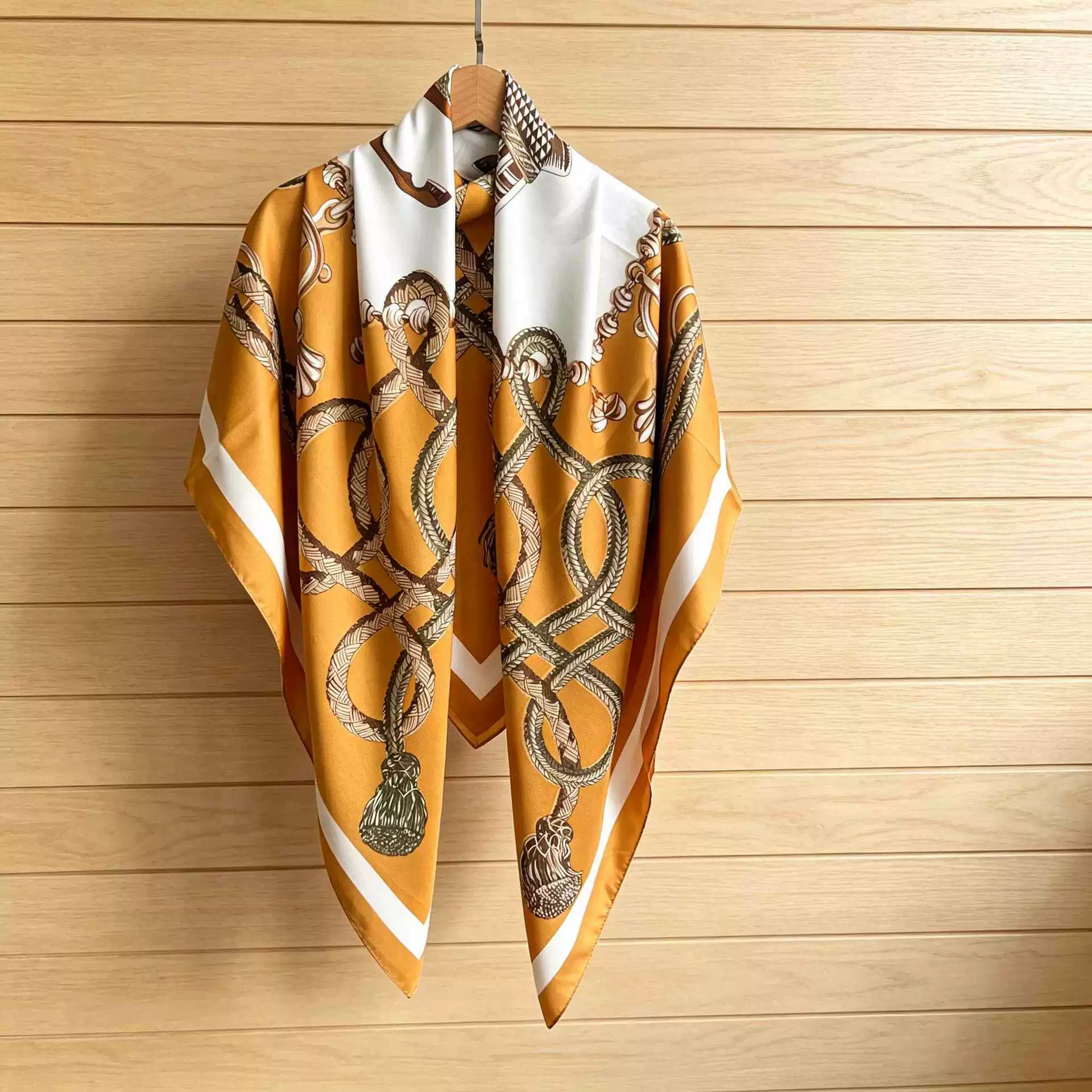 Satin Large Square Scarf view 10