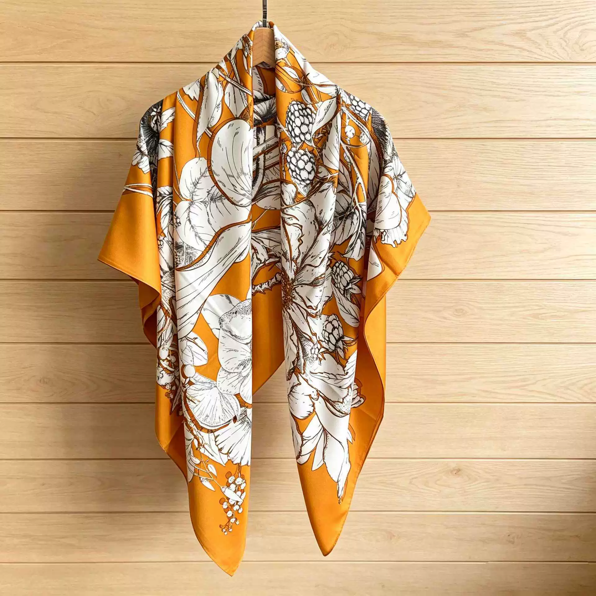 Satin Large Square Scarf view 12