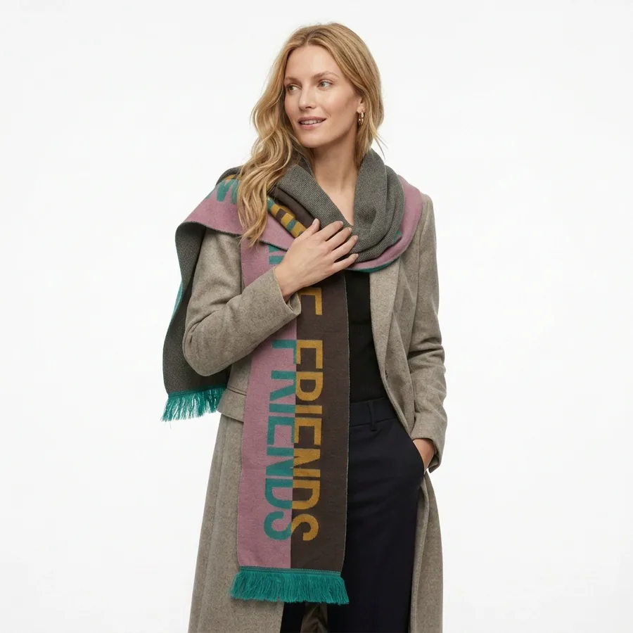 Letter Print Scarf