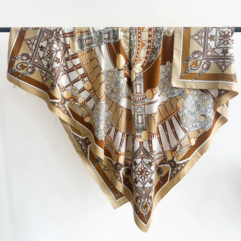 Satin Large Square Scarf