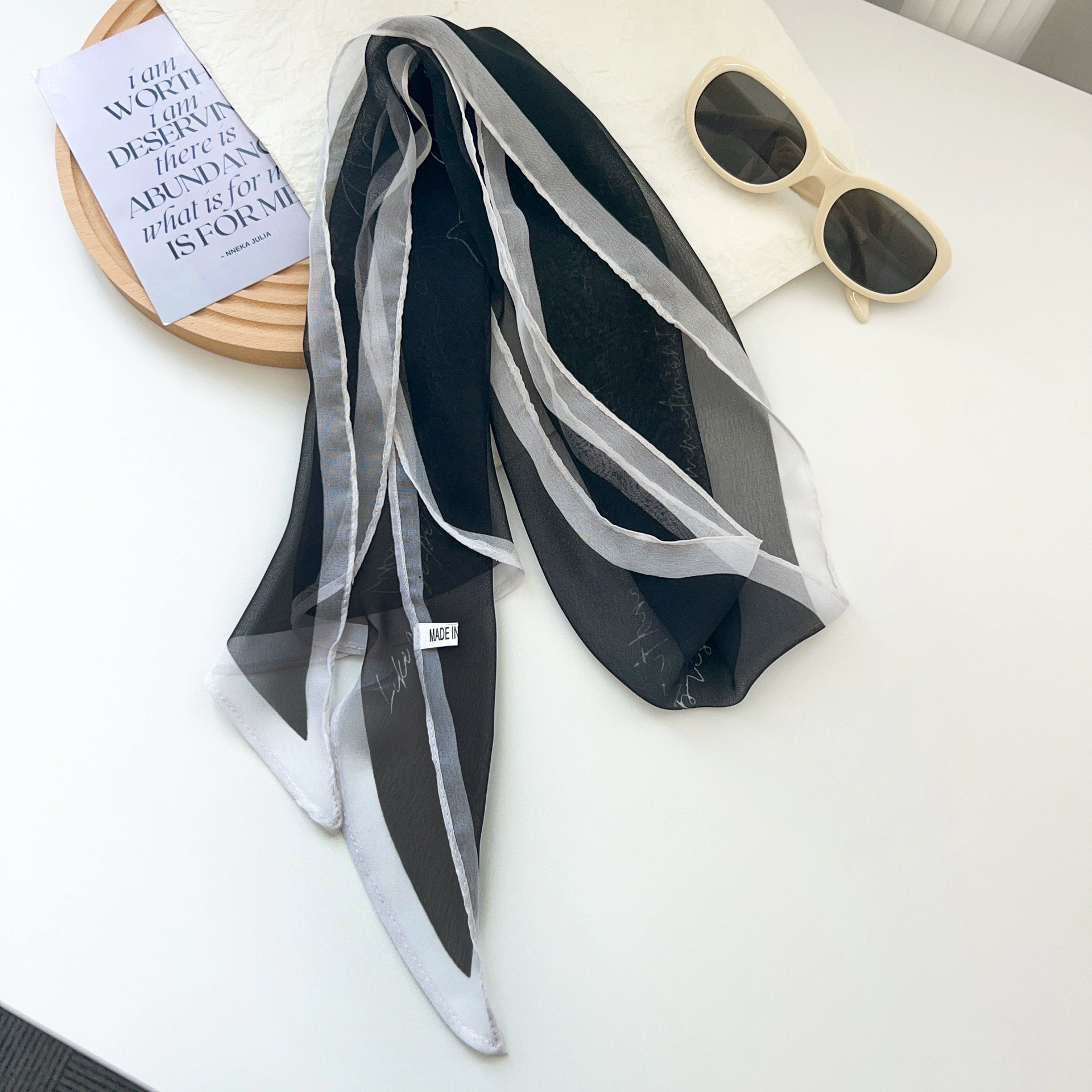 Chiffon Long Scarf view 4