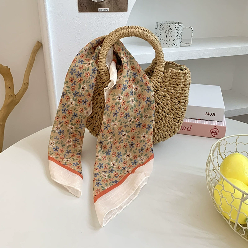 Polyester Square Scarf with Letter Print view 4
