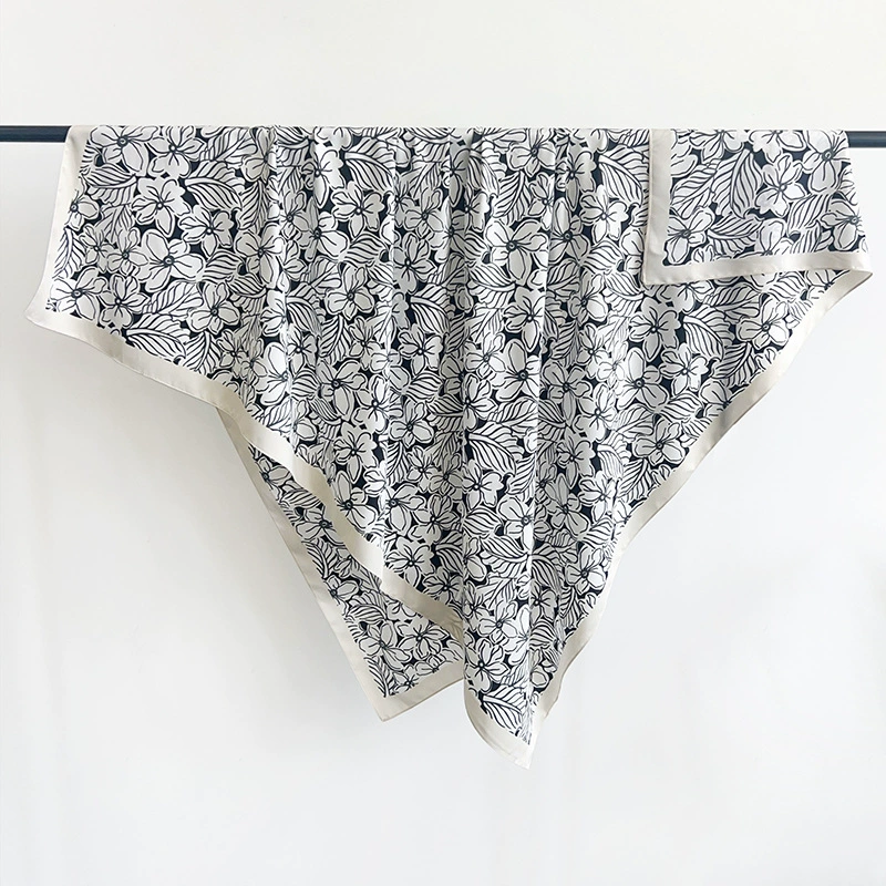 Printed Silk Square Scarf view 4