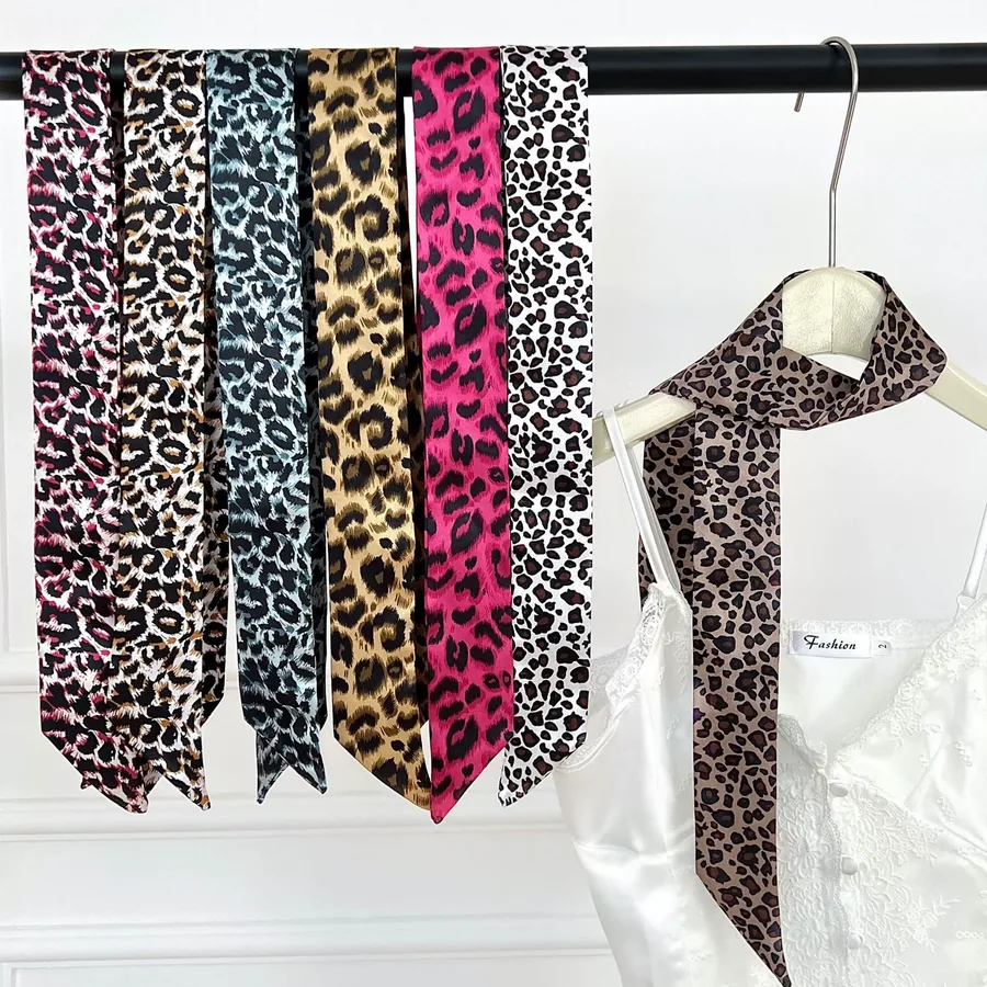 Leopard Print Small Scarf