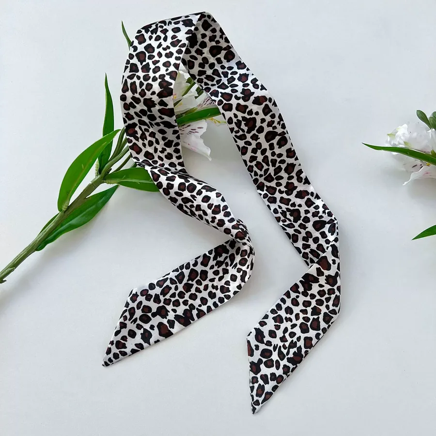 Leopard Print Small Scarf view 6