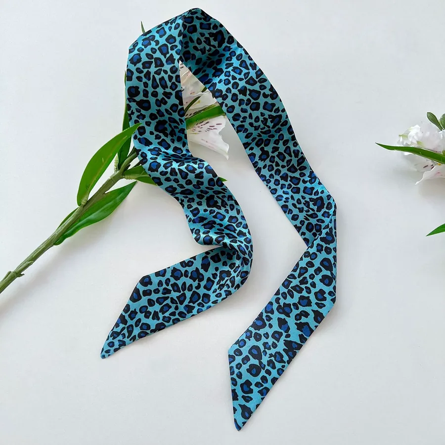 Leopard Print Small Scarf view 10