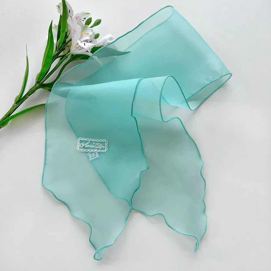 Solid Color Long Scarf with Embroidery view 6