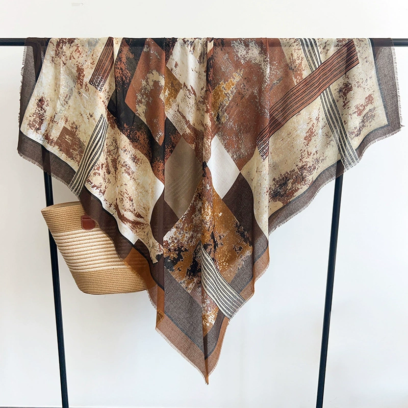 Tie Dye Silk Square Scarf
