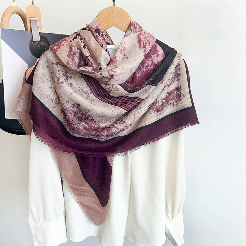 Tie Dye Silk Square Scarf view 4