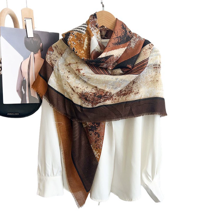 Tie Dye Silk Square Scarf view 5