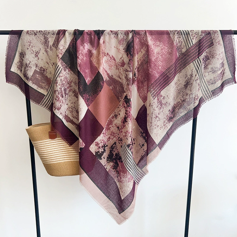 Tie Dye Silk Square Scarf view 8