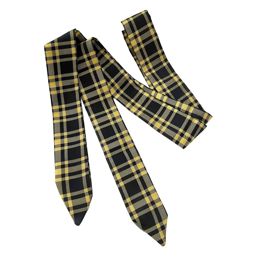 Striped Long Scarf with Tie view 5