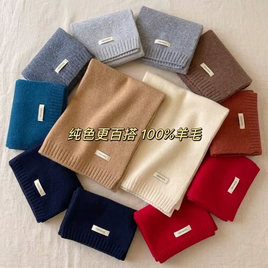 Wool Knit Scarf view 3