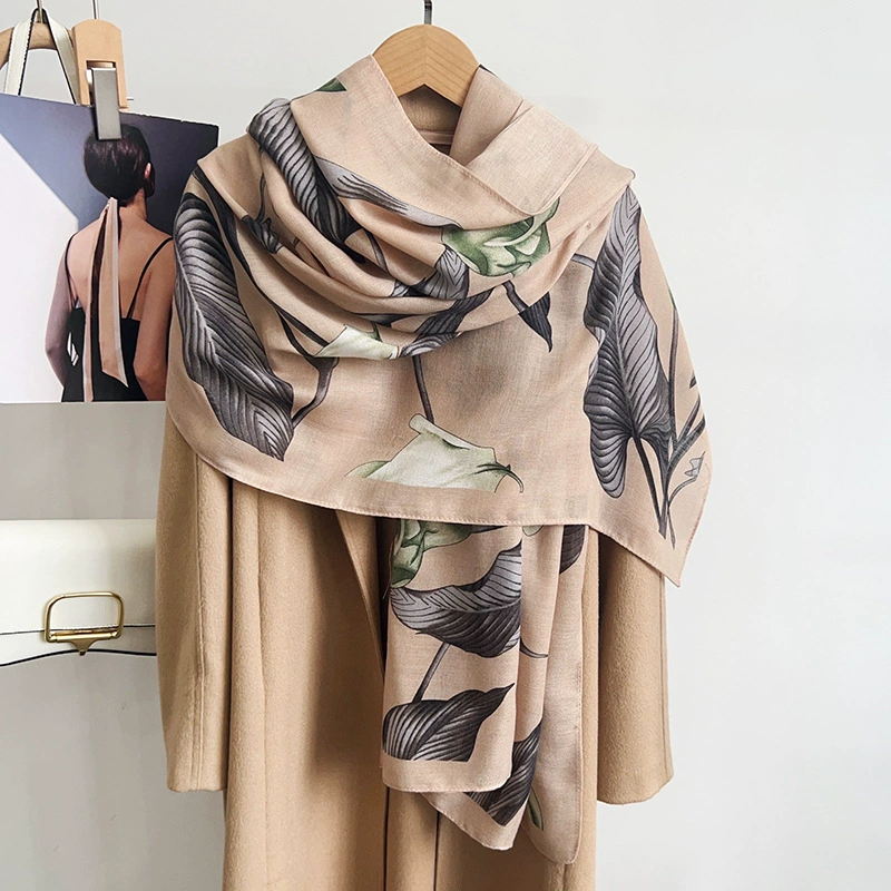 Cotton Linen Square Scarf