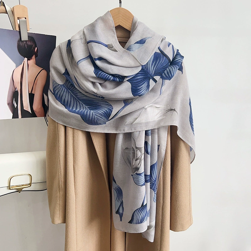 Cotton Linen Square Scarf view 2