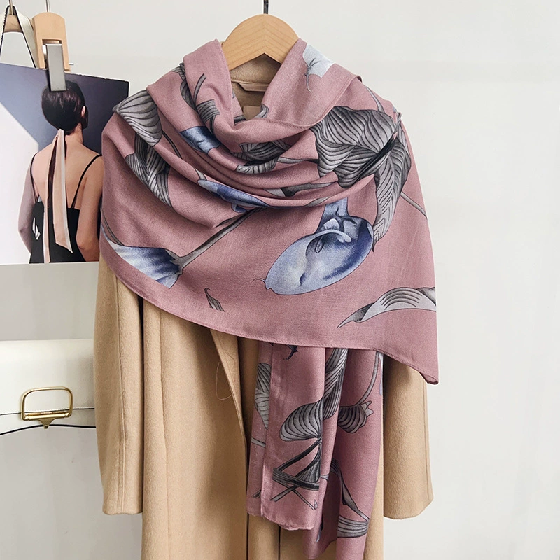 Cotton Linen Square Scarf view 4