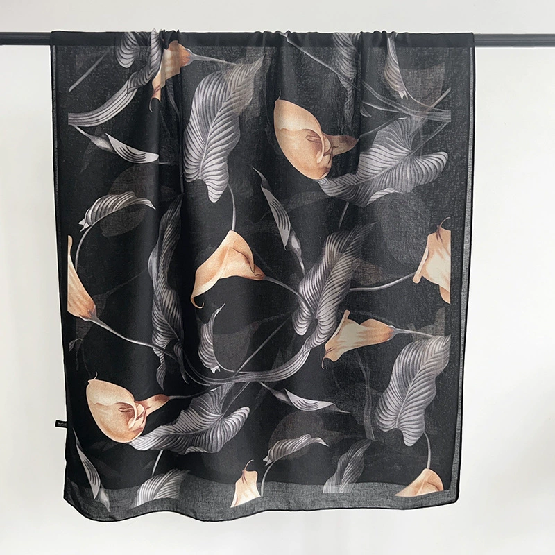 Cotton Linen Square Scarf view 7