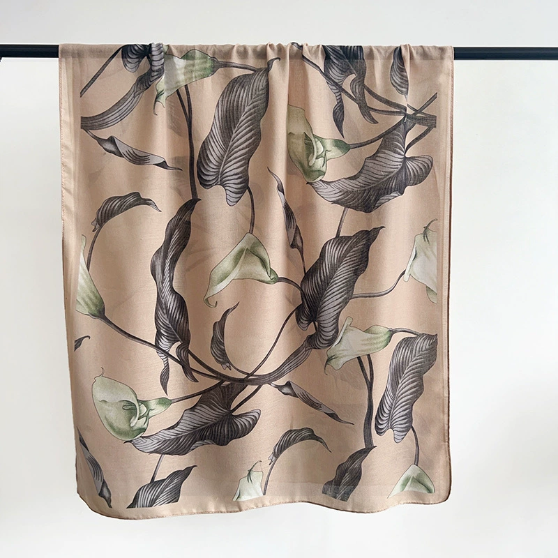 Cotton Linen Square Scarf view 10