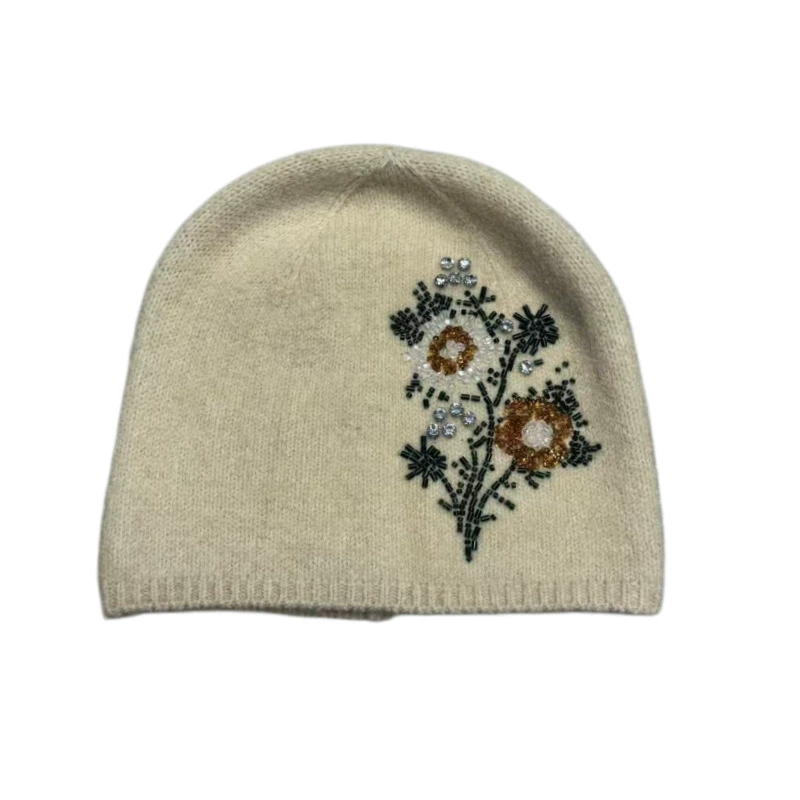 Embroidered Beanie Hat view 6