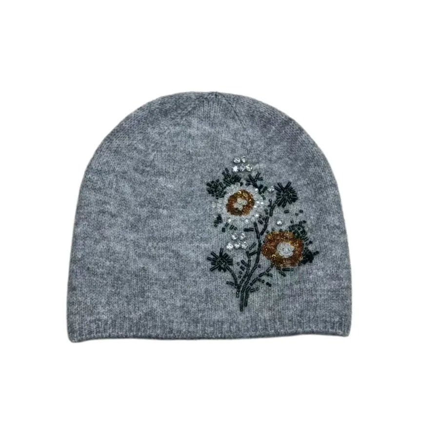 Embroidered Beanie Hat view 8